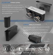MAQE SOUNDJUMP Aluminum Wireless Bluetooth Speaker with removable magnetic 6000mAh powerbank - Grey N4