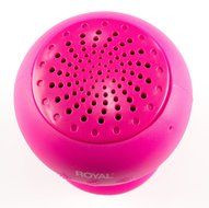 Royal BT10 Splash Resistant Suction Cup PINK Bluetooth Speaker Stick N3