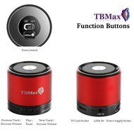 TBMax M7 Bluetooth Wireless Speaker Super Bass, Portable mini Bluetooth Speaker Speakerphone - Compact Small Size... N5
