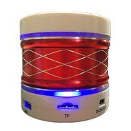 Bluetooth Speakers, Wireless Portable Surround Stereo Speaker with Mic and LED Light, Support FM TF Card and U...