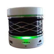 Bluetooth Speakers, Wireless Portable Surround Stereo Speaker with Mic and LED Light, Support FM TF Card and U... N2