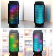 Pulse Wireless Bluetooth Speaker with Dynamic Glow LED Lights and Super Bass Speakers &amp; Microphone TF AUX USB... N3