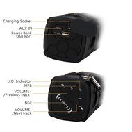 Bluetooth Speakers,GKTech Portable Wireless Waterproof Speaker Build-in NFC Technology,Power Bank and Microphone... N6