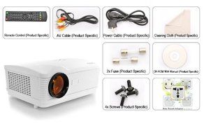 Dual Core 1.5GHz CPU Android 4.2 Projector "DroidBeam" - 8GB Internal Memory, 3000 Lumens, 2000:1, WiFi (White) N7