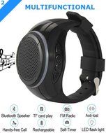 Frewico X10 Watch Shape Ultra Portable Outdoor Wireless Bluetooth Speakers with LED lights + FM radio + Microphone... N3