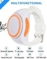 Frewico X10 Watch Shape Ultra Portable Outdoor Wireless Bluetooth Speakers with LED lights + FM radio + Microphone... N17