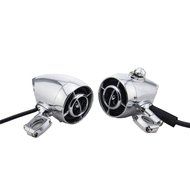 Familyus Waterproof Premium 3&quot; Aluminum Bullet Shape Bluetooth Motorcycle Helmet Speakers Stytem Stereo Radio,...