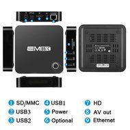 Generic EM95X 3G ROM 1GB+8GB Amlogic S905X Quad Core Support KODI(XBMC) Wifi Android 6.0 Smart TV Box N4