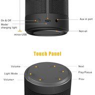 Hip-Hop Portable Speaker, Pasonomi Hi-Fi Wireless Bluetooth Speaker with Colorful LED light Built-in Microphone... N4