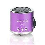 Handfree Wireless Portable Mini Speaker Subwoofer FM Radio USB Micro SD TF Card MP3 Player (Purple)