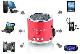 Handfree Wireless Portable Mini Speaker Subwoofer FM Radio USB Micro SD TF Card MP3 Player (Purple) N3