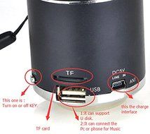 Handfree Wireless Portable Mini Speaker Subwoofer FM Radio USB Micro SD TF Card MP3 Player (Purple) N7