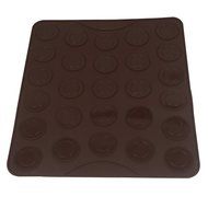Webake Silicone Macaron Baking Mat, Macaron Mat, Cookie Sheet, Silicone Mat, 27 Capacity (Brown, 1 pc) N2