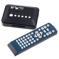 Kingzer Mini TV Media Player 1080P HD USB HDMI VGA AV SD MMC RMVB MP3 AVI Divx MKV N4
