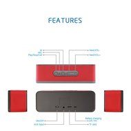 TWOPAGES Portable FM Radio Wireless Bluetooth 4.0 Speaker Hands Free Calling Mic, Micro TF SD Card,10 Hour Play... N2
