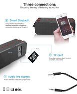 Bluetooth 4.0 Portable Wireless Speaker, 12W Output Power with Enhanced Bass, Built-in Microphone for Handfree... N4