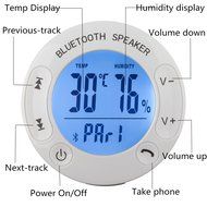 Expower(R) Touch Control Waterproof Dustproof Wireless Portable Bluetooth Speaker With Temperature and Humidity...