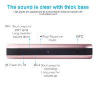 Expower(R) Touch Control Waterproof Dustproof Wireless Portable Bluetooth Speaker With Temperature and Humidity... N18