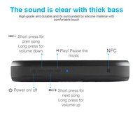 Expower(R) Touch Control Waterproof Dustproof Wireless Portable Bluetooth Speaker With Temperature and Humidity... N27