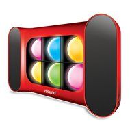 iSound iGlowSound Pro Dancing Light Bluetooth Speaker (Red)