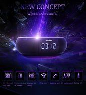 Haier Wireless Bluetooth 4.0 Speakers, 360 &deg;stereo surround sound, microphone,Dual Channel Stereo, hands-free... N2
