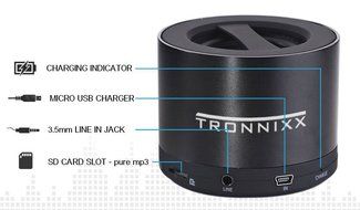 Tronnixx Wireless Speaker Bluetooth Portable for Apple iPhone iPad Android iOS Best Mini Mp3 Speakers