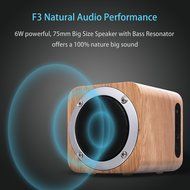 Bluetooth Speaker Wood, ZENBRE F3 6W Portable Bluetooth 4.0 Speakers with 10h Play Time, Wireless Computer Speaker... N8