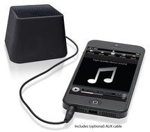 VIBE SOUND VSAU-513-BLK Bluetooth Rhombo Speaker for Smartphones - Retail Packaging - Black N7
