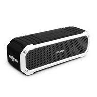 Archeer A226 Portable Bluetooth Speakers Outdoor Sport Shower Wireless Speaker with Light, Clip, Microphone, Silver