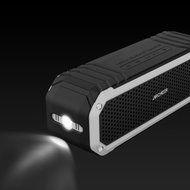 Archeer A226 Portable Bluetooth Speakers Outdoor Sport Shower Wireless Speaker with Light, Clip, Microphone, Silver N4