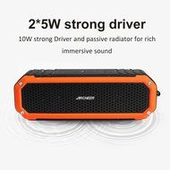 Archeer A226 Portable Bluetooth Speakers Outdoor Sport Shower Wireless Speaker with Light, Clip, Microphone, Silver N11