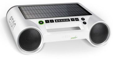 Eton Rukus Portable Bluetooth Solar Powered Wireless Speaker System (White) - (NRKS100W)