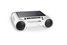 Eton Rukus Portable Bluetooth Solar Powered Wireless Speaker System (White) - (NRKS100W) N2