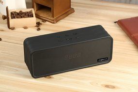 Simpowel V8 - 9W(4.5W X 2) Portable Bluetooth Speaker with FM-radio, Micro SD MP3 Player, NFC, LED Display and... N6