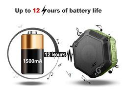 SolidPin Portable Wireless Bluetooth Waterproof Stereo Speaker for Indoor/Outdoor, Shower, Cycle, Camping, Hiking... N2