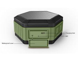 SolidPin Portable Wireless Bluetooth Waterproof Stereo Speaker for Indoor/Outdoor, Shower, Cycle, Camping, Hiking... N3