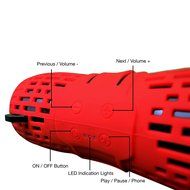 HammerHead IPX6 Shockproof Dustproof Waterproof Rugged Portable 12 Watt Bluetooth Speaker with Built-in Mic and... N13