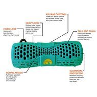 HammerHead IPX6 Shockproof Dustproof Waterproof Rugged Portable 12 Watt Bluetooth Speaker with Built-in Mic and... N17
