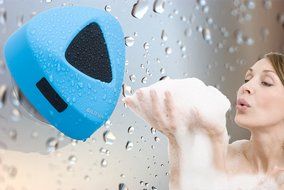 Portable Bluetooth Shower Speaker, BILIFUN Mini Waterproof Wireless Speaker 5W,Waterproof IP66 with Suction Cup... N4