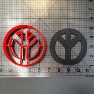 Peace Sign Cookie Cutter (2 inches) N2