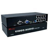Qvs 8 Port VGA Extender CAT5 with Stereo