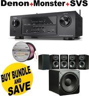 Denon AVR-S710W 7.2 Channel Full 4K Ultra HD A/V Receiver with Bluetooth and Wi-Fi + SVS Prime Satellite Speakers...