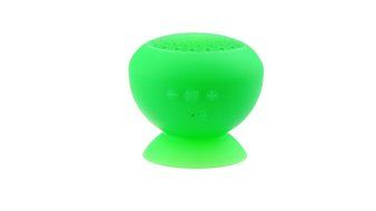 Generic Mushroom Mini Bluetooth Speaker Wireless Waterproof Silicon Suction-Green