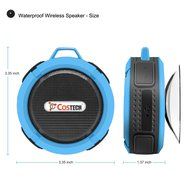 Waterproof Bluetooth Mini Speaker, Costech Portable IP65 Waterproof 5W with Mic and Removable Suction Cup Use... N2