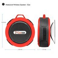 Waterproof Bluetooth Mini Speaker, Costech Portable IP65 Waterproof 5W with Mic and Removable Suction Cup Use... N9