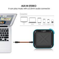 Portable Waterproof Bluetooth Speaker, Wireless, Indoor/Outdoor Mini Shower Speaker, With 8 Hour Rechargeable... N3