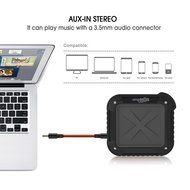 Portable Waterproof Bluetooth Speaker, Wireless, Indoor/Outdoor Mini Shower Speaker, With 8 Hour Rechargeable... N7
