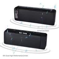 Touch Control Portable Wireless 2&times;3W Loud Bluetooth Speaker &amp; 4000mah Power Bank Charger,15-Hour Playtime,FM radio... N2