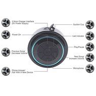 LAF012-Blue Portable Wireless Bluetooth Waterproof Shower Speaker Rechargeable Powerful Stereo Music Loudspeaker... N7