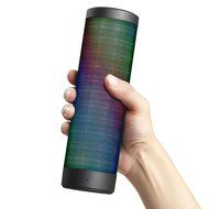 D.M.LIFE Portable Wireless Bluetooth Speaker with 6 Pulse Colorful LED Light Modes Black